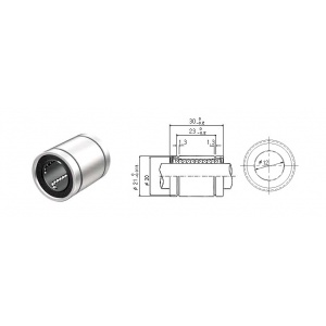 بلبرینگ خطی LM12 ساخت کره