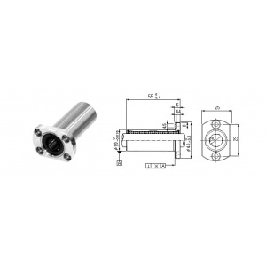 بلبرینگ خطی فلنج دار LMH10_L ساخت کره